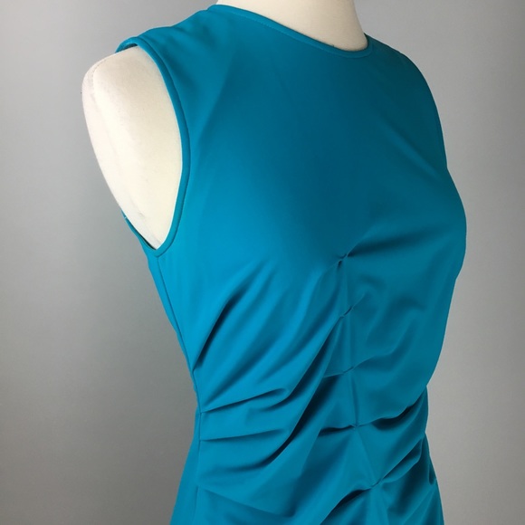 Aidan Mattox Turquoise Career Dress - Picture 4 of 8
